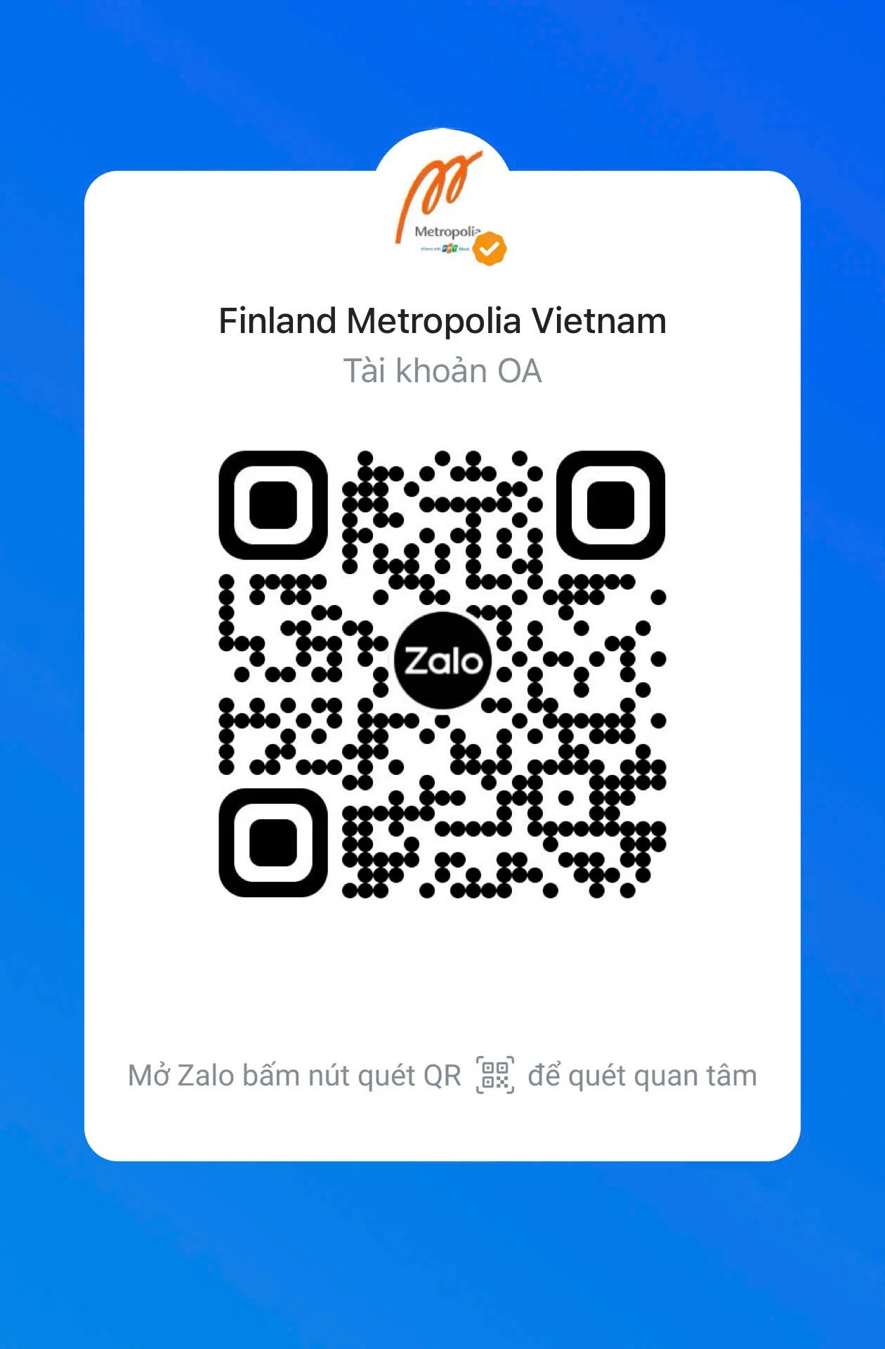 Chat Zalo Finland Metropolia Vietnam