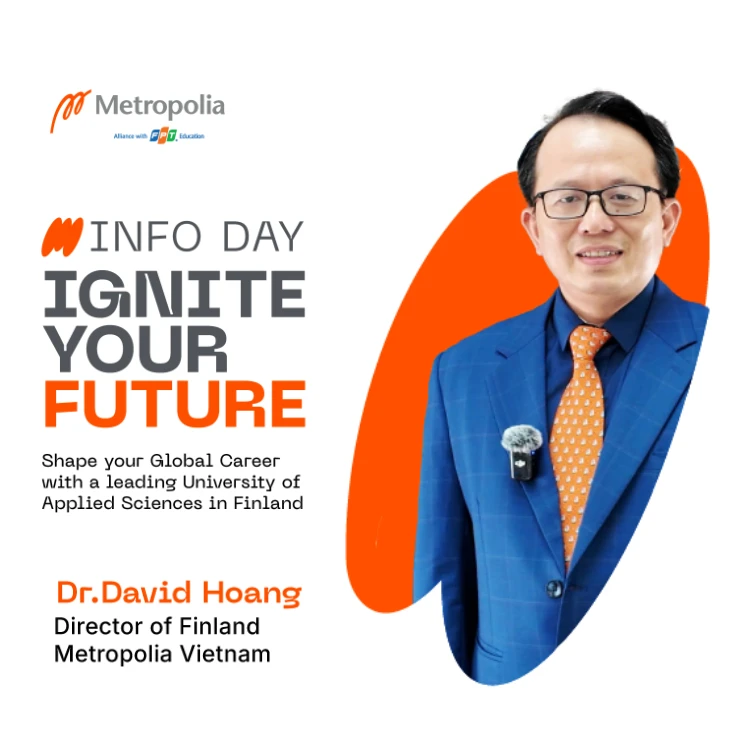 Gặp gỡ các chuyên gia Giáo dục và Công nghệ hàng đầu tại Info Day ngày 13/7 của Finland Metropolia Vietnam 1 Chuyên gia giáo dục: TS. Hoàng Việt Hà – Giám đốc Finland Metropolia Vietnam
