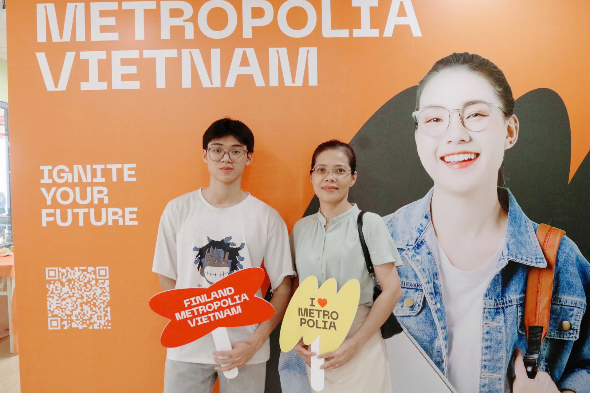Check in tai su kien Info day Finland Metropolia Vietnam