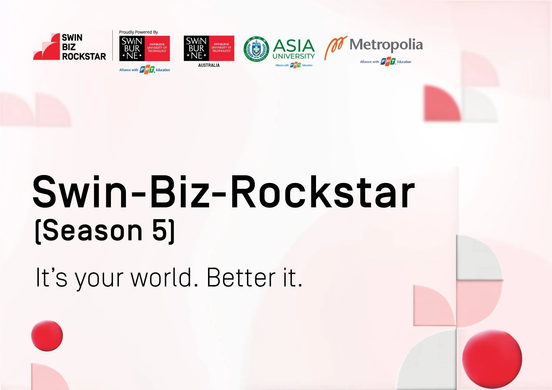 Swin-Biz-Rockstar là sân chơi hấp dẫn dành cho các bạn học sinh sinh viên tại Việt Nam và nhiều quốc gia trên thế giới