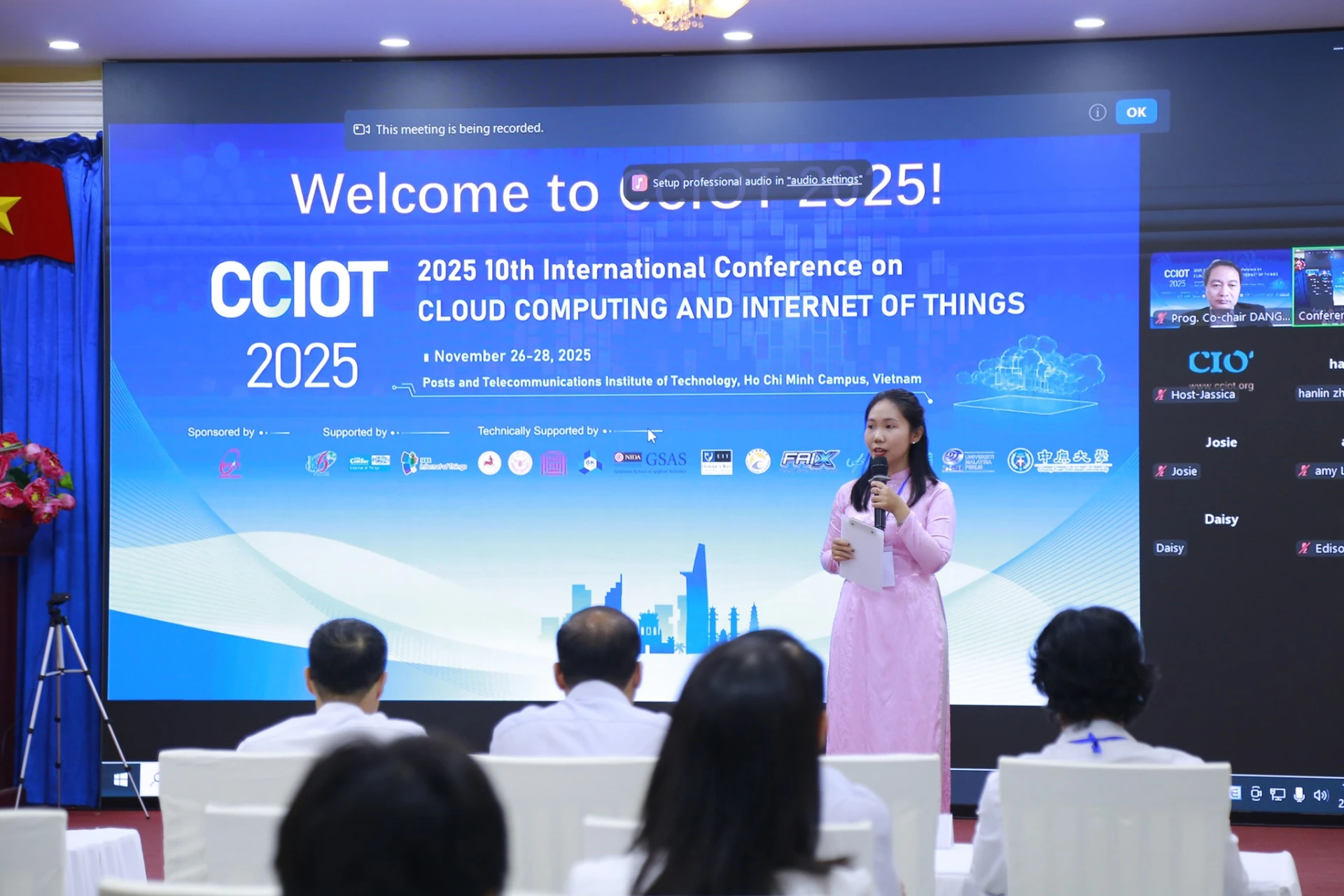 Hội thảo CCIOT 2025 là diễn đàn quốc tế lần thứ 10, quy tụ các học giả, chuyên gia và doanh nghiệp công nghệ từ nhiều quốc gia.