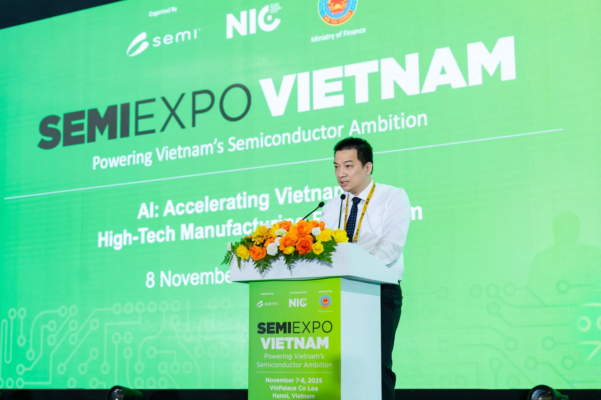 Ông Hồ Đức Thắng, Viện trưởng Viện Công nghệ số và Chuyển đổi số quốc gia, Bộ KH&CN, phát biểu tại Hội thảo