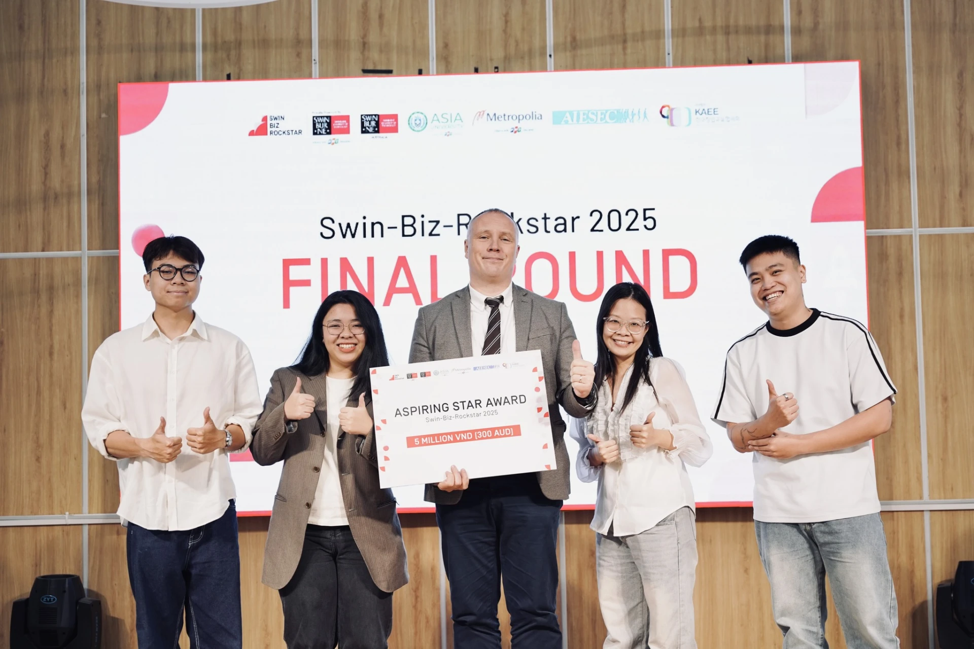 Swin Biz Rockstar 2025 chung ket aspiring star award