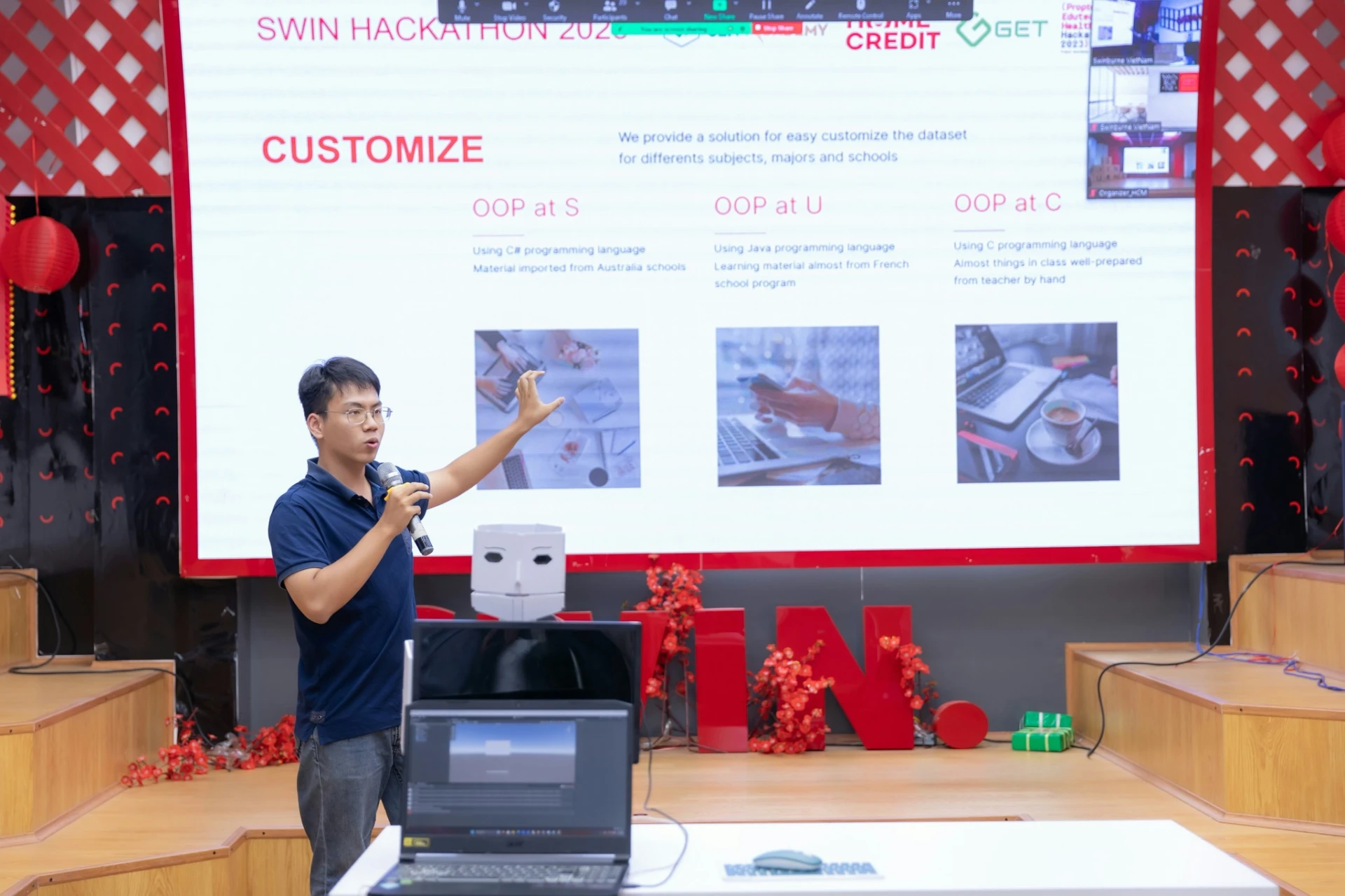 Với một tháng phát triển sản phẩm, thí sinh có cơ hội biến những dòng code lý thuyết về Agentic AI thành giải pháp thực tiễn có khả năng ứng dụng cao (Ảnh minh họa: Swin Hackathon 2023)