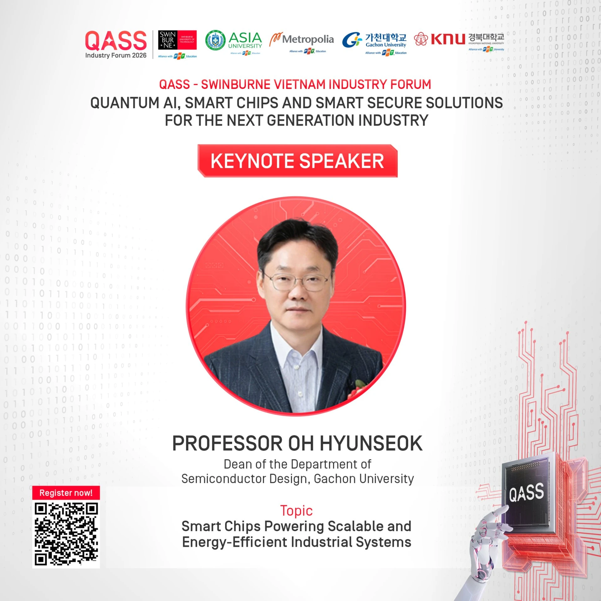 GS. Oh Hyunseok – Trưởng khoa Thiết kế Bán dẫn, Đại học Gachon