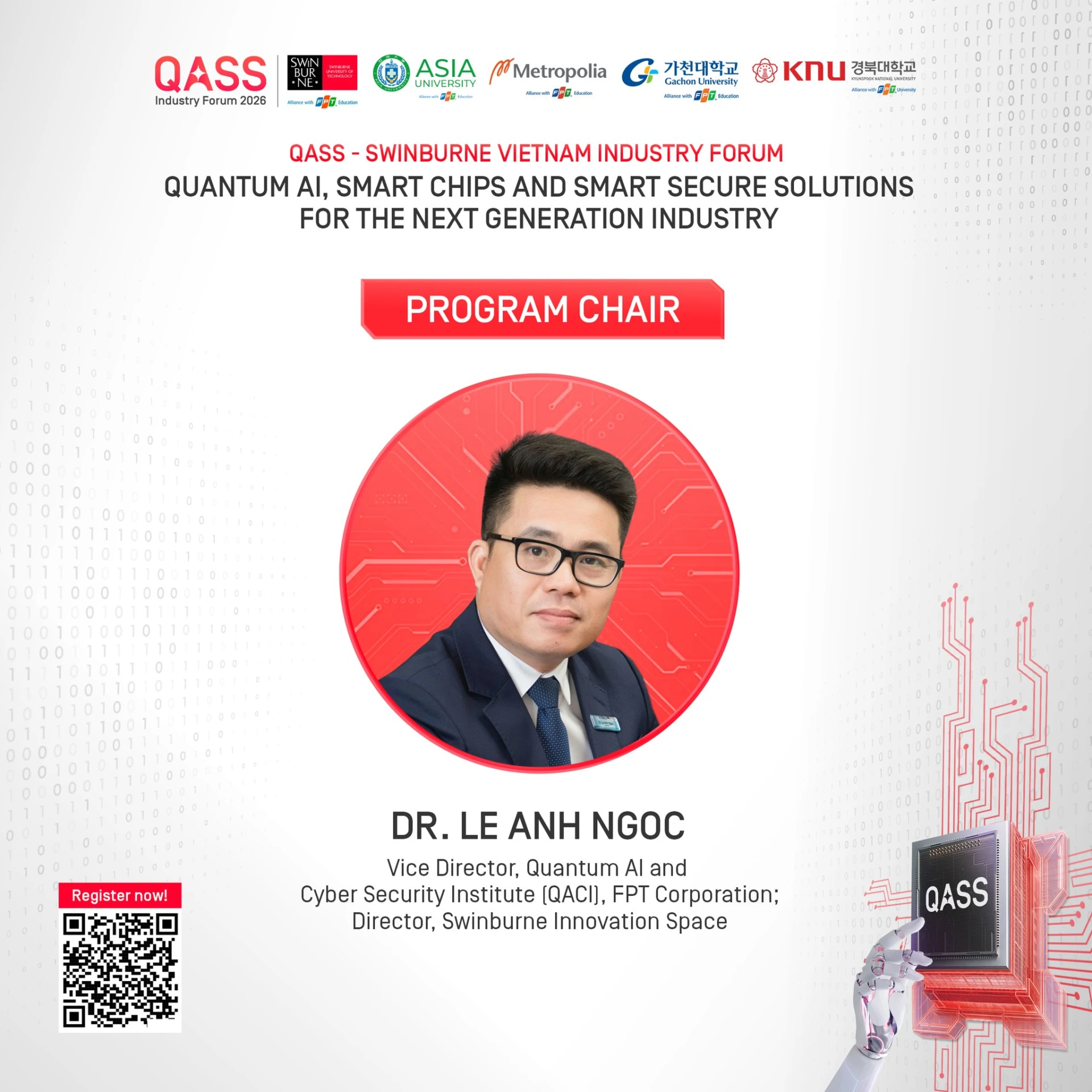 Phó Giám đốc Viện Quantum AI & Cyber Security (QACI) – Tập đoàn FPT.