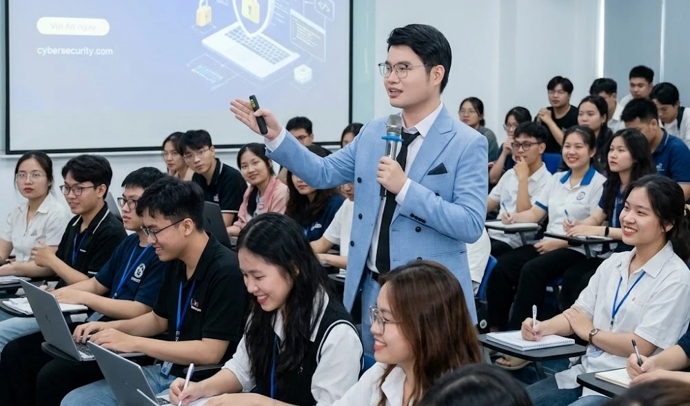 Anh Trương Nguyễn Yên Tâm cho rằng: An ninh mạng hiệu quả đòi hỏi sự đồng bộ giữa con người, quy trình và công nghệ