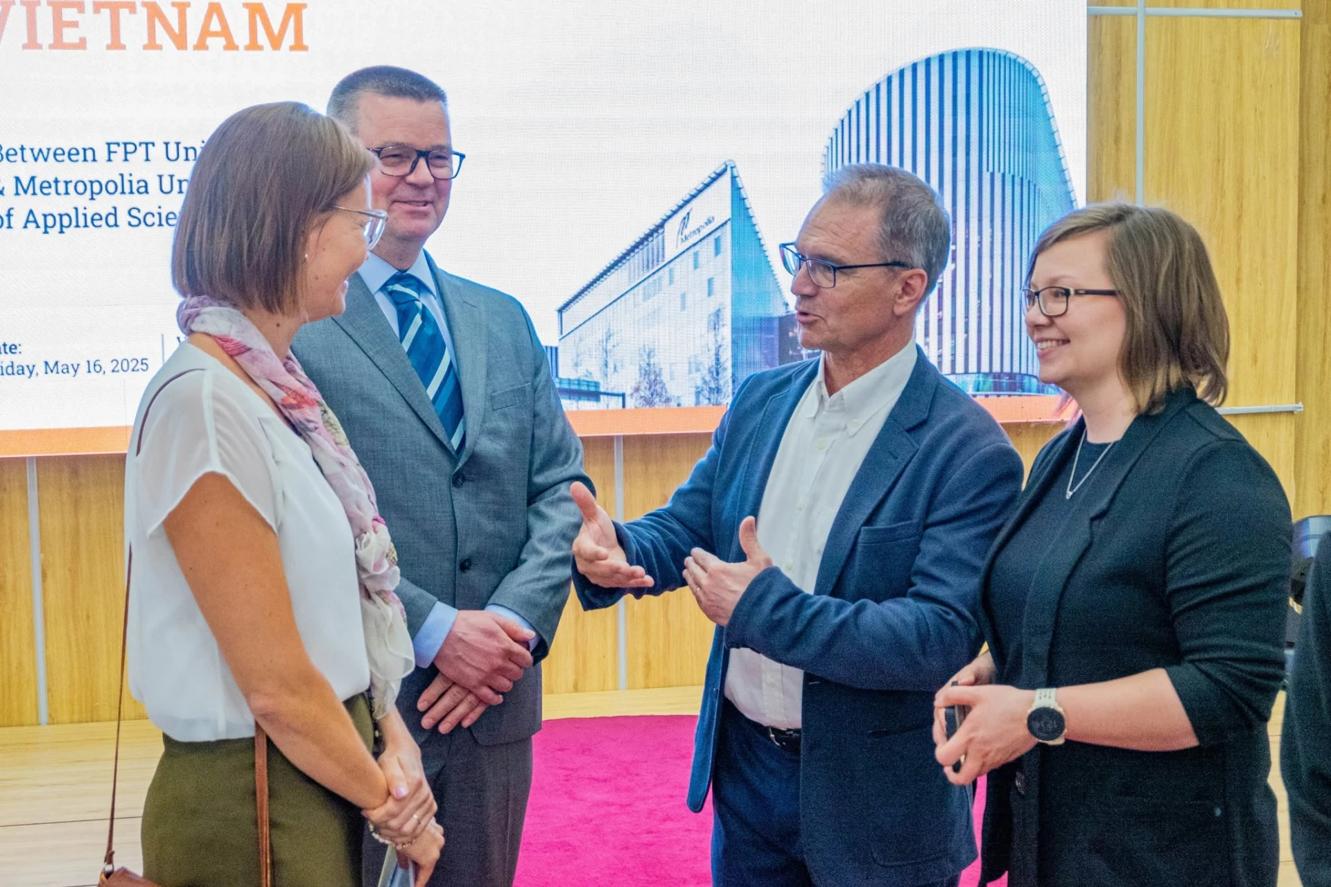 Hoạt động trao đổi giữa các đối tác quốc tế và Finland Metropolia Vietnam nhằm thúc đẩy hợp tác trong giáo dục, công nghệ và đổi mới sáng tạo 